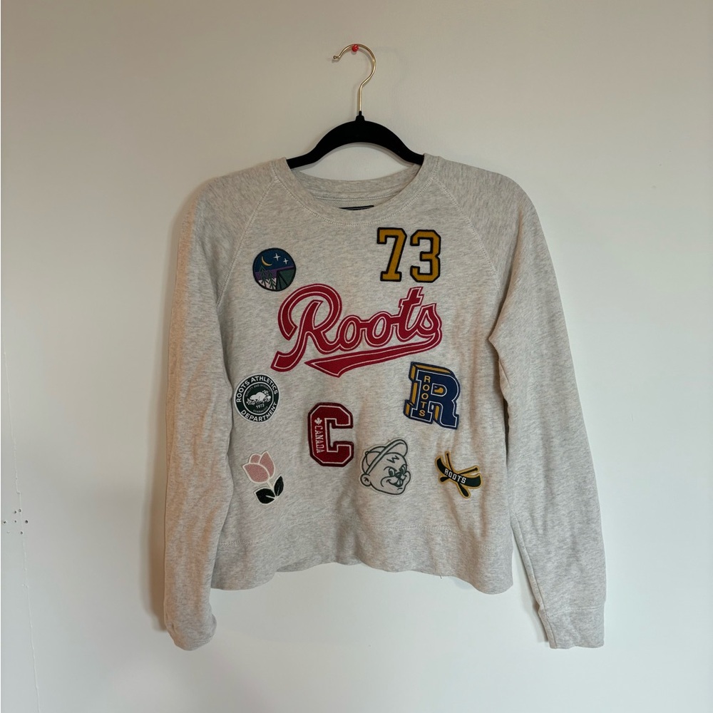 Roots Gray Graphic Sweatshirt